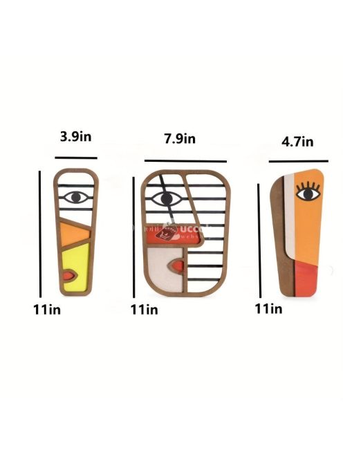 3db Boho stílusú geometriai függő falra való művészeti dekoráció