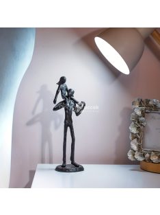 Vidám Apa-Lánya Figura dekor