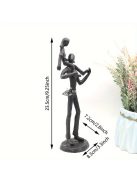 Vidám Apa-Lánya Figura dekor