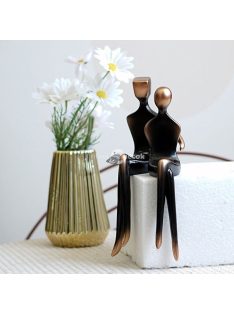   Modern Absztrakt Pár Szobor - Minimalista Gyanta Művészeti Figurák Otthonra