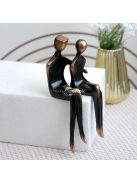 Modern Absztrakt Pár Szobor - Minimalista Gyanta Művészeti Figurák Otthonra
