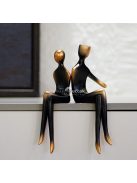 Modern Absztrakt Pár Szobor - Minimalista Gyanta Művészeti Figurák Otthonra
