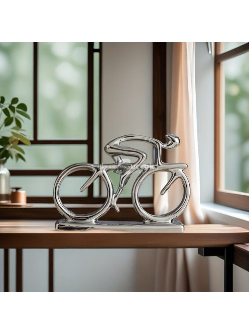 Kerámia divatos kerékpár szobor