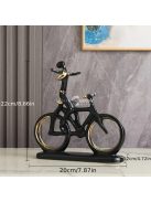 Kerámia divatos kerékpár szobor