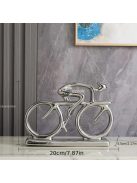 Kerámia divatos kerékpár szobor