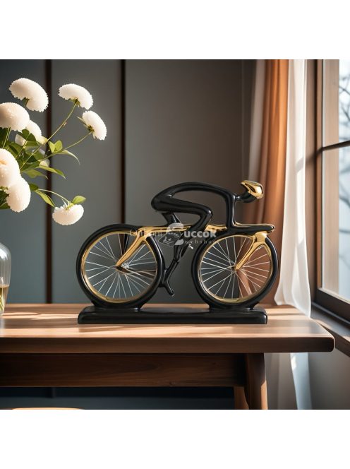 Kerámia divatos kerékpár szobor