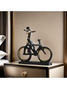 Kerámia divatos kerékpár szobor