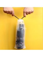 Átlátszó vízálló esernyőtároló táska zsinórral