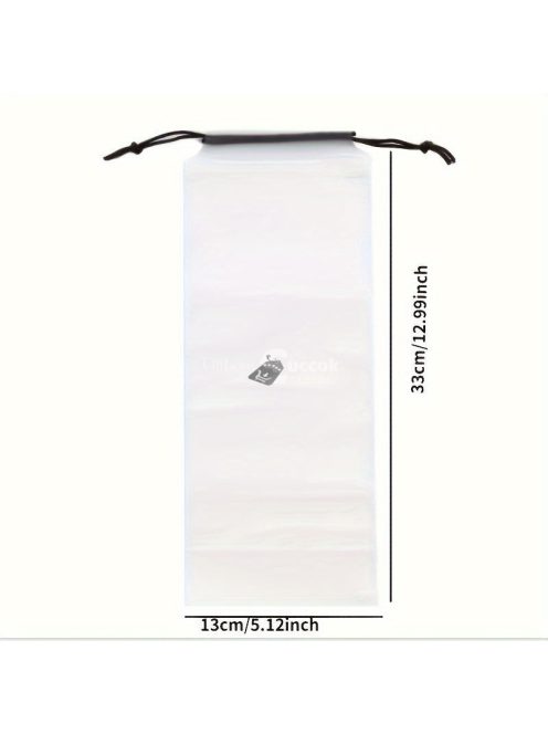Átlátszó vízálló esernyőtároló táska zsinórral