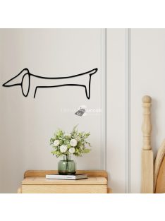 Elegáns fém tacskó fali dekoráció