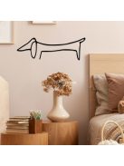 Elegáns fém tacskó fali dekoráció