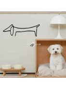 Elegáns fém tacskó fali dekoráció