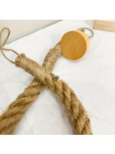 Rusztikus Kenderkötél WC Papírtartó