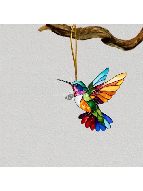 Bohém Akril Kolibri Dísz