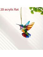 Bohém Akril Kolibri Dísz