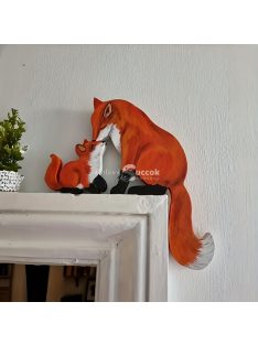 Fából Készült Rókás Dekoráció