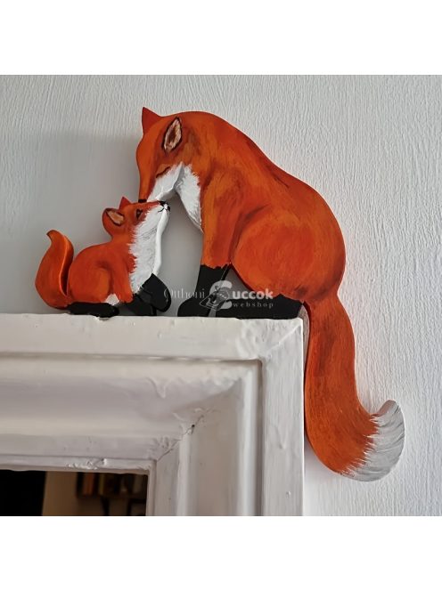 Fából Készült Rókás Dekoráció