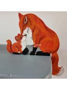 Fából Készült Rókás Dekoráció