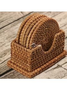 6db Kézzel Készített Rattan Poháralátét