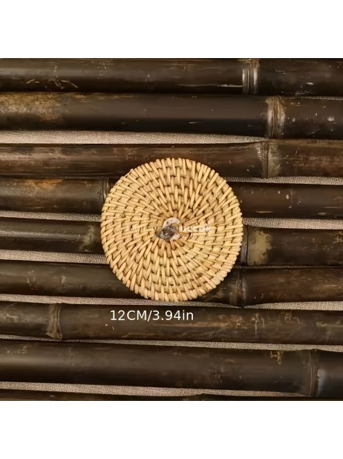 6db Kézzel Készített Rattan Poháralátét