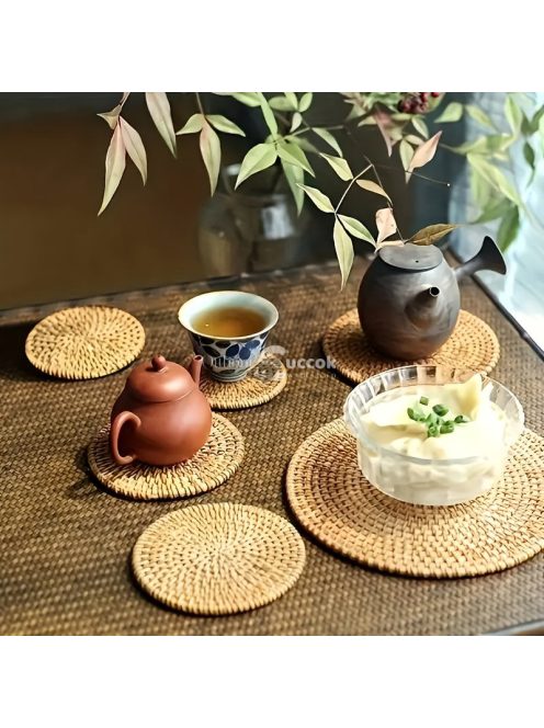 6db Kézzel Készített Rattan Poháralátét