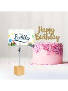 10db fából készült kártyatartó aligátorkapcsokkal