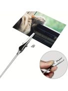 10db fából készült kártyatartó aligátorkapcsokkal