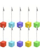 10db fából készült kártyatartó aligátorkapcsokkal