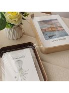 Sokoldalú akril fotókeret fa állvánnyal