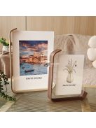 Sokoldalú akril fotókeret fa állvánnyal