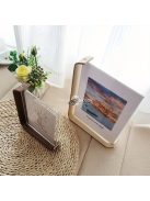 Sokoldalú akril fotókeret fa állvánnyal