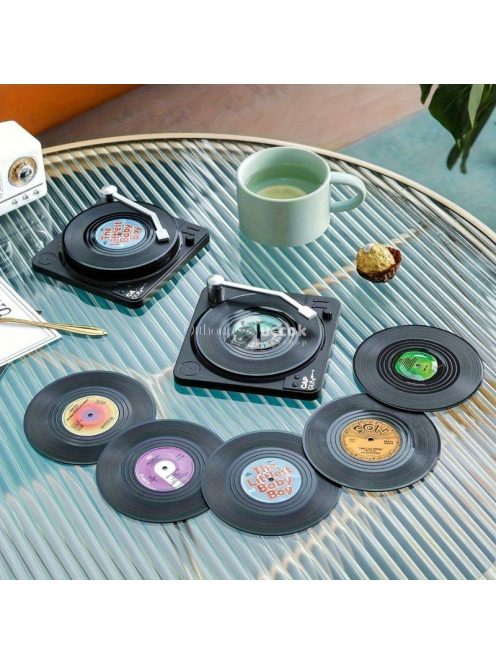 Vintage hőálló lemez alakú pohártartók