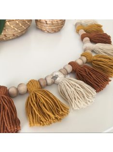 Girland Fa Gyöngyökkel és Fonallal