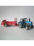 Traktor modell utánfutóval