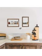 2db Fa Négyzet Alakú Fali Polc