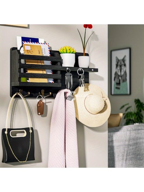 1db Fa Fali Kijelző Keretes Polc