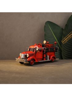 Retro Fém Tűzoltóautó Modell