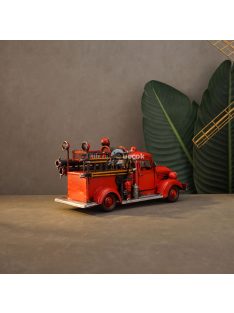 Retro Fém Tűzoltóautó Modell