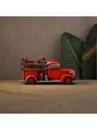 Retro Fém Tűzoltóautó Modell