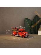 Retro Fém Tűzoltóautó Modell