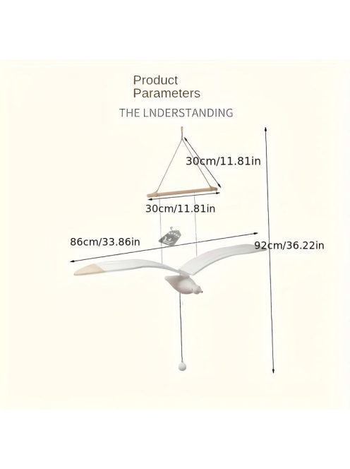 Fa madár függő dísz