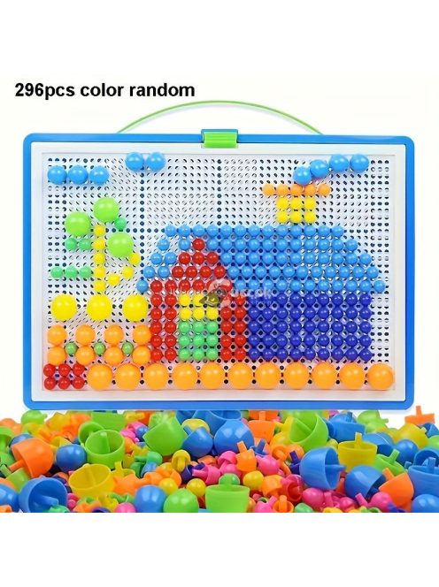 296db Műanyag Gomba Szeg Építőkocka