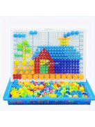 296db Műanyag Gomba Szeg Építőkocka