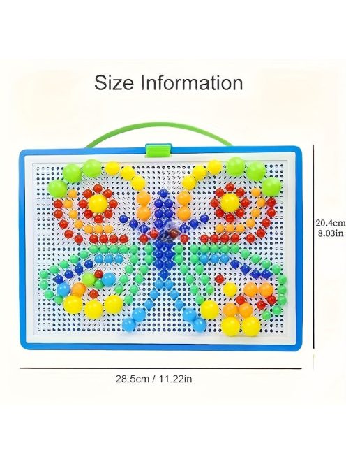 296db Műanyag Gomba Szeg Építőkocka