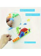 296db Műanyag Gomba Szeg Építőkocka