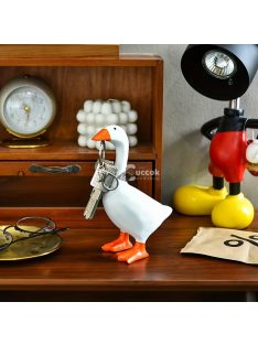 Nagy fehér liba kulcstartó