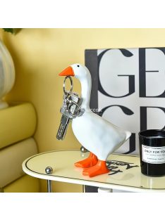 Nagy fehér liba kulcstartó