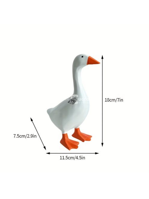 Nagy fehér liba kulcstartó