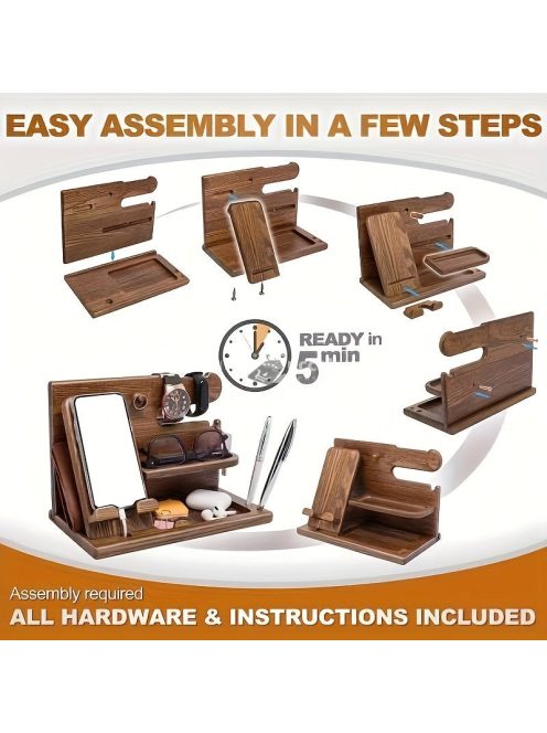 Klasszikus fa telefon dokkoló állomás