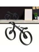 Modern Fekete Absztrakt Kerékpár Szobor